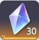 Belohnungs-Icon: 30 Glimmer (blau-violetter Kristall)